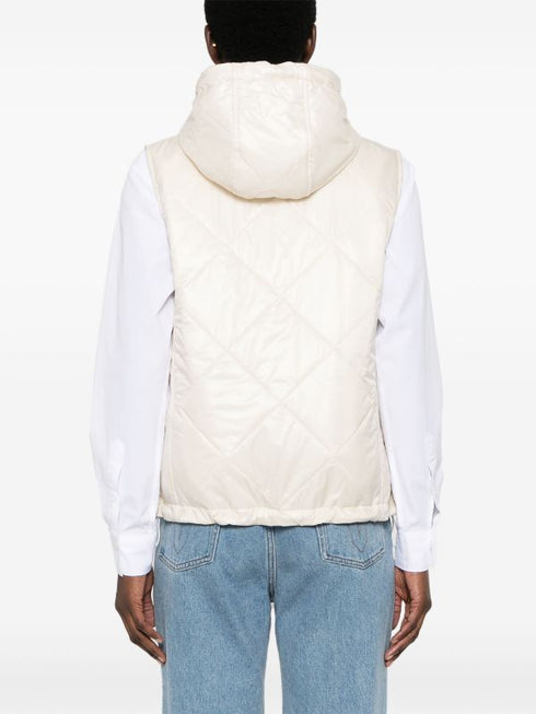 padded hooded gilet